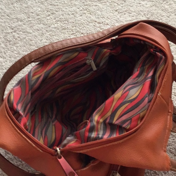 COPY - Pretty Woman’s Leather bucket bag orange - Picture 5 of 11